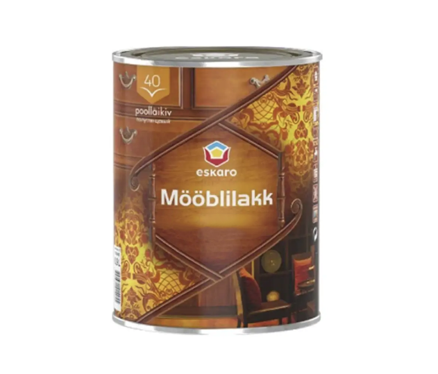 Лак акриловий напівглянсовий для меблів Eskaro MOBLILAKK 40 0,9 л (1702042478) Лак акриловий напівглянсовий для меблів Eskaro MOBLILAKK 40 0,9 л (1702042478)