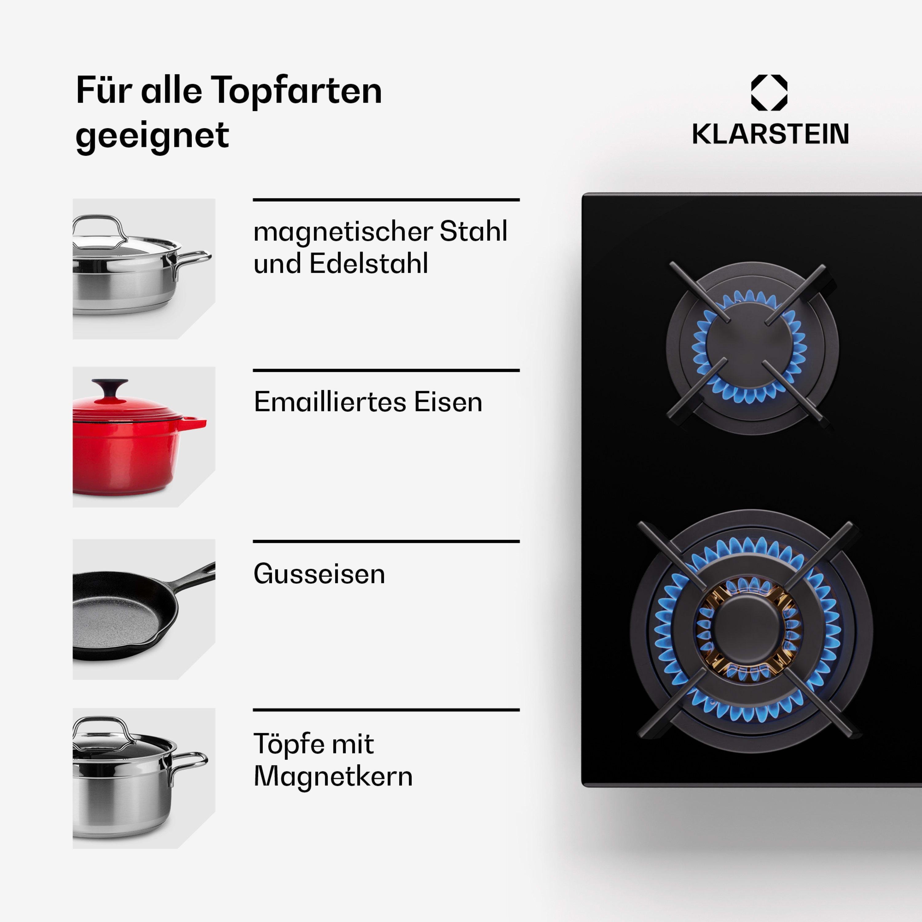 Варильна поверхня газова KLARSTEIN Goldflame 6 (10045628) - фото 5