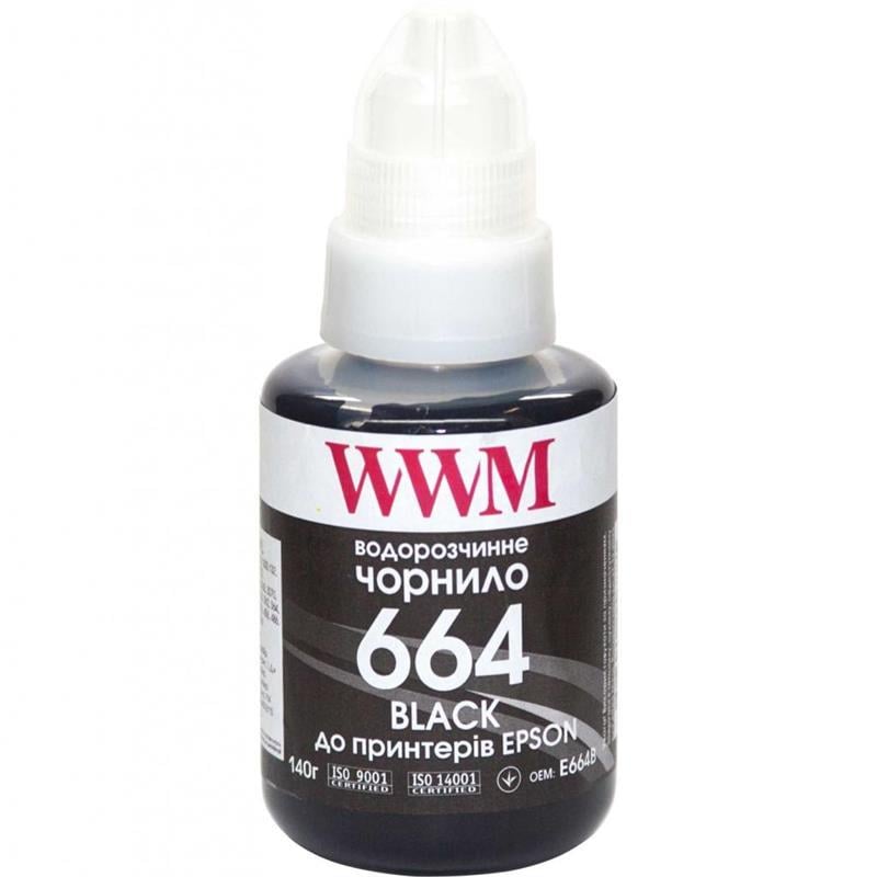 Чорнила WWM Epson L110/L210/L300 140 мл Black (E664B)