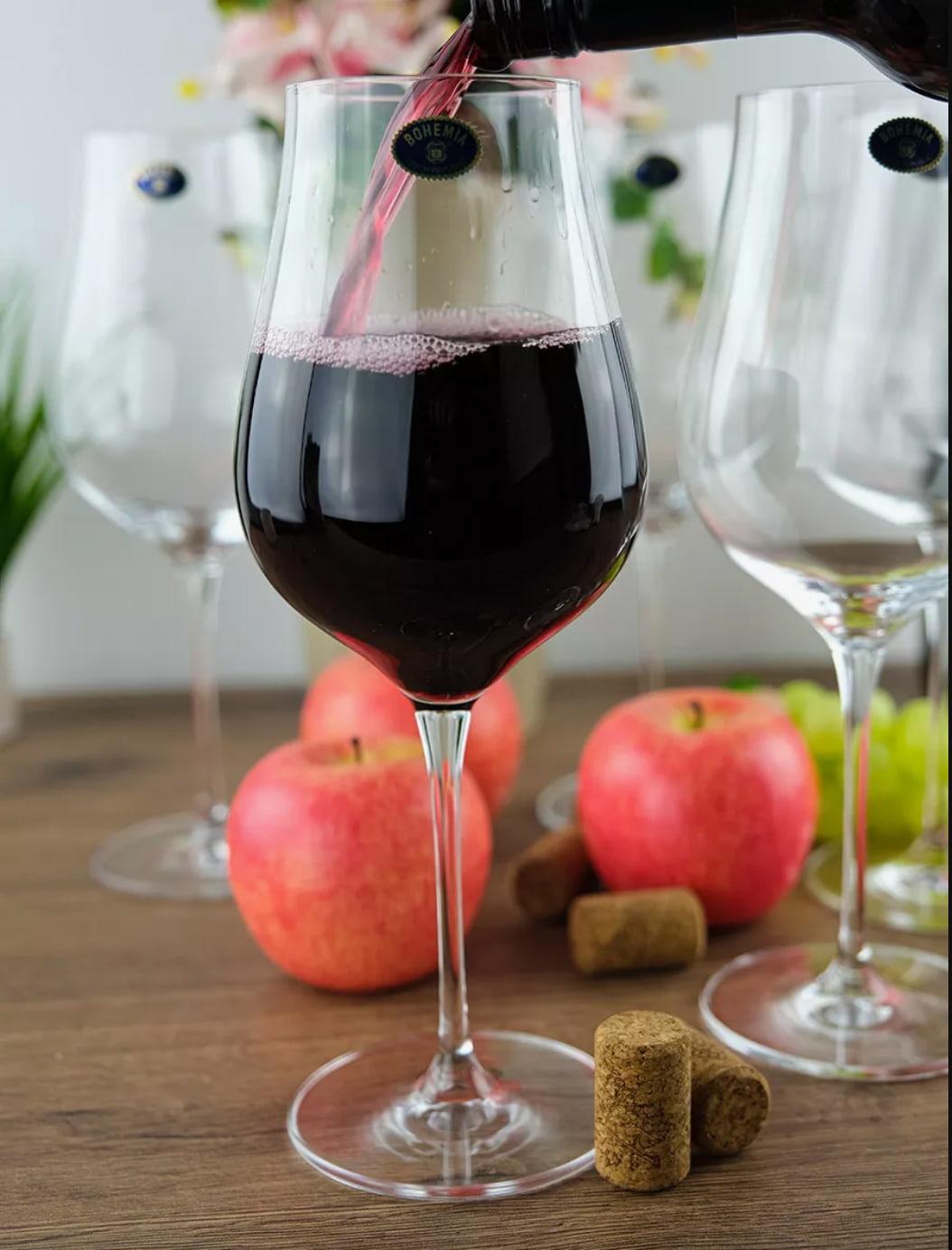 Набір келихів для вина Bohemia Limosa 1SI96/00000/650 650 мл 6 шт. (118829) - фото 3 Набір келихів для вина Bohemia Limosa 1SI96/00000/650 650 мл 6 шт. (118829) - фото 3