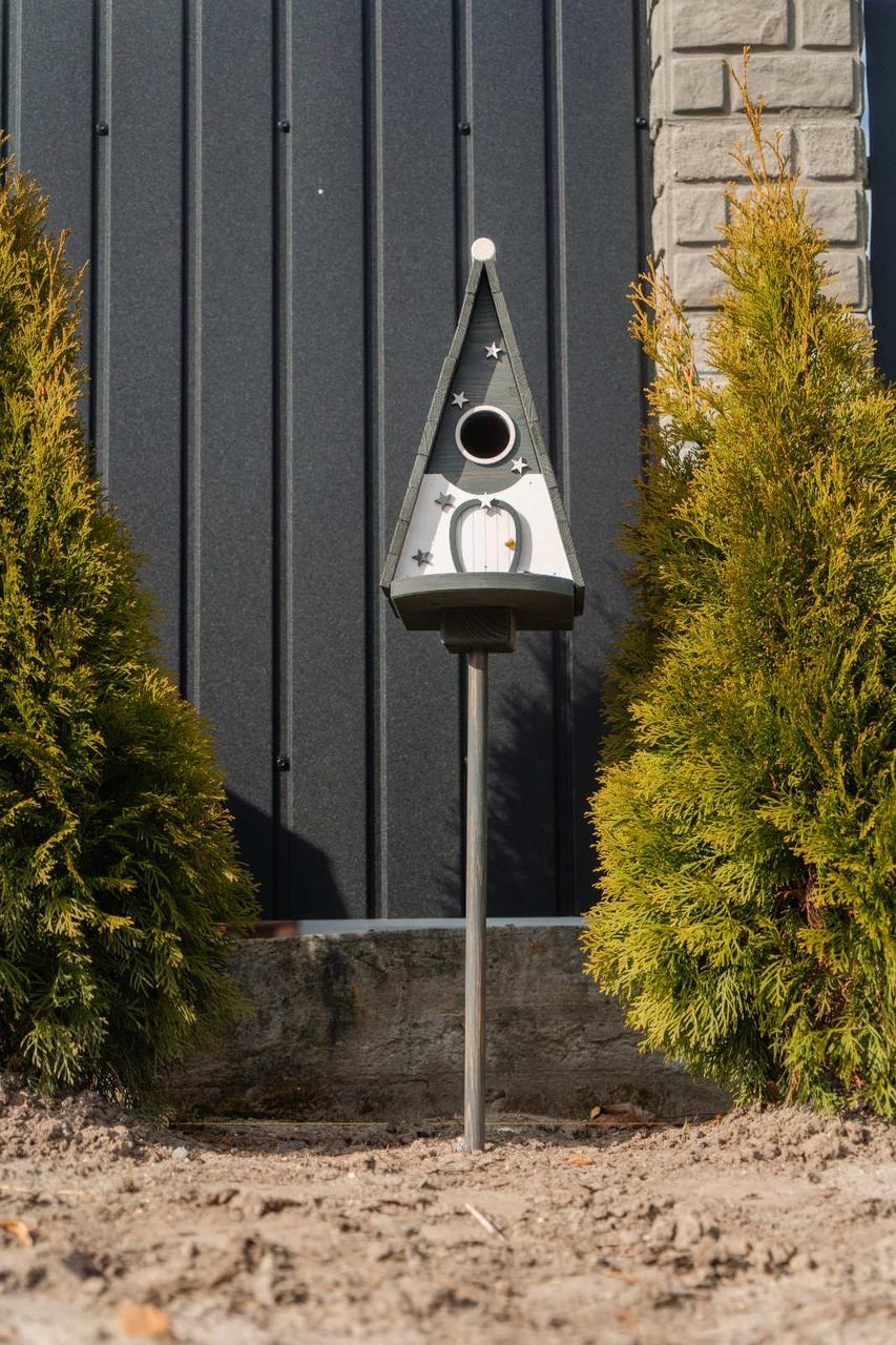 Дом для птиц Андромеда из дерева 325х290х210 мм Антрацит - фото 9 Дом для птиц Андромеда из дерева 325х290х210 мм Антрацит - фото 9