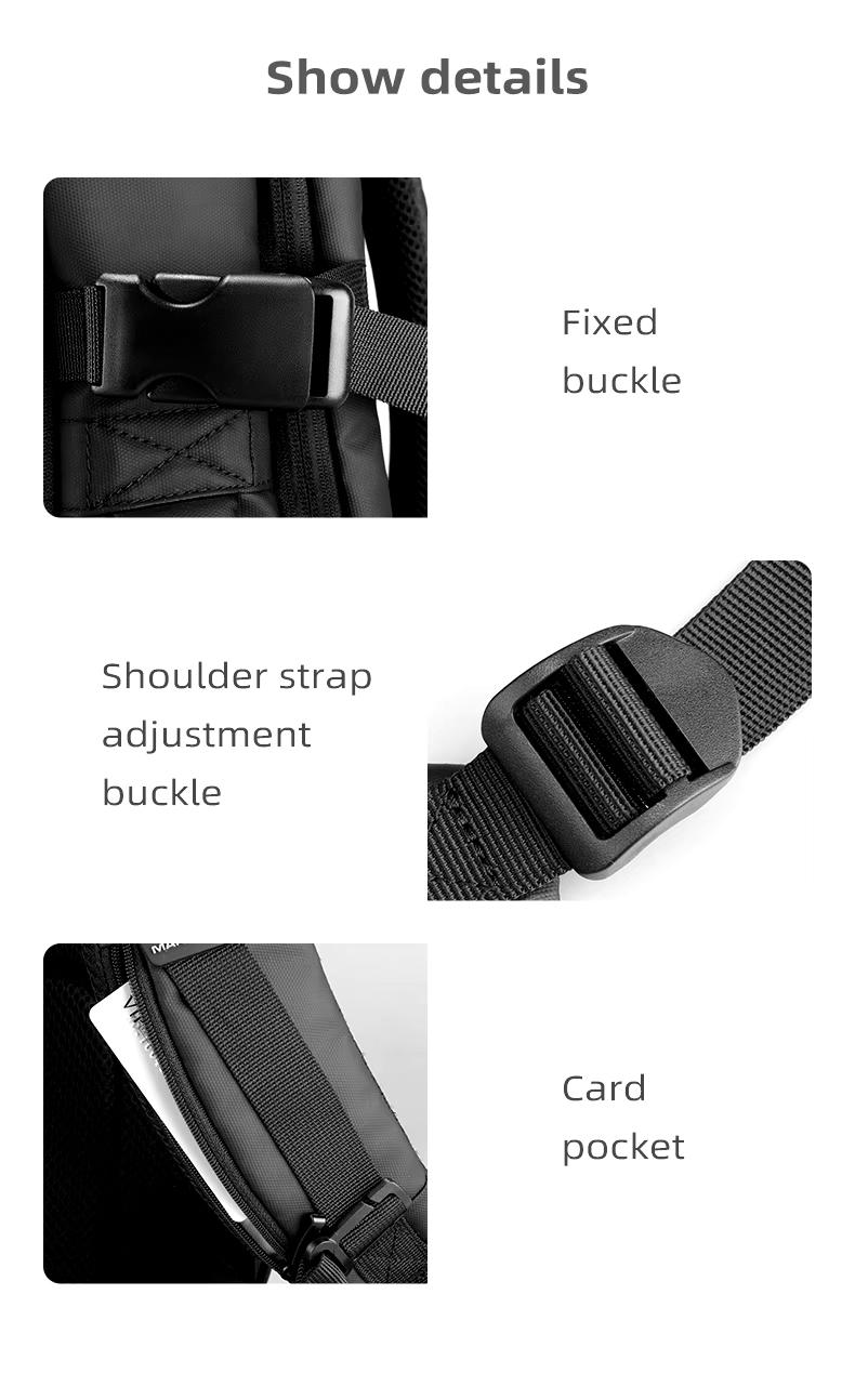 Міський рюкзак-сумка для ноутбука Mark Ryden Delta MR9711 ручної поклажі 17,3" Чорний (27735008) - фото 15 Міський рюкзак-сумка для ноутбука Mark Ryden Delta MR9711 ручної поклажі 17,3" Чорний (27735008) - фото 15