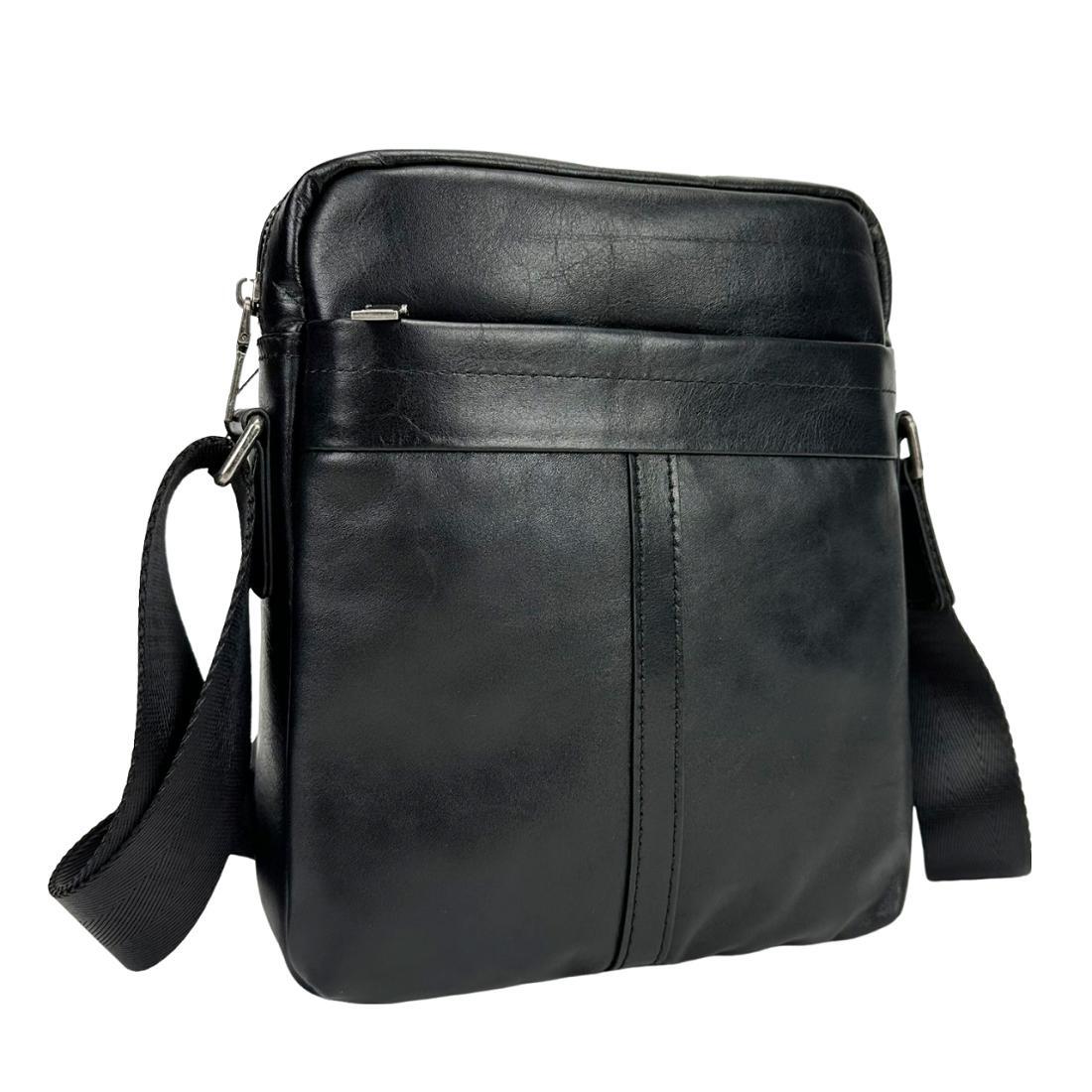 Мужская сумка через плечо Royal Bag 8017A Черный (7657)