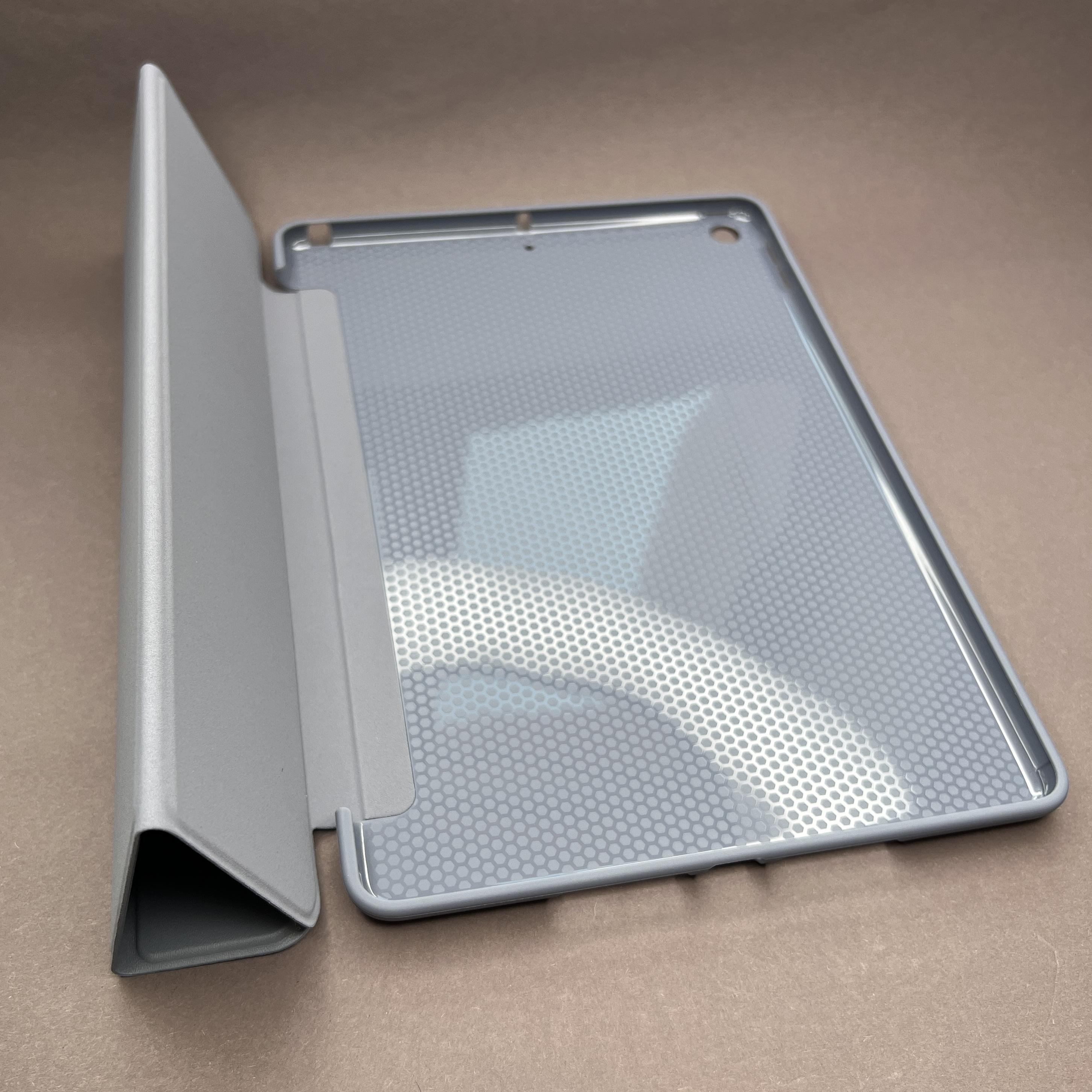 Чехол-книжка Smart Case для iPad 7/8/9 10,2" под кожу силиконовый противоударный магнитный Серо-голубой (253112) - фото 2