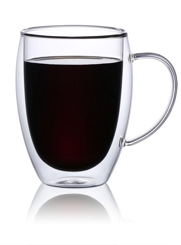 Набір чашок скляних з подвійними стінками Con Brio CB-8635-2 2 шт. (65143)