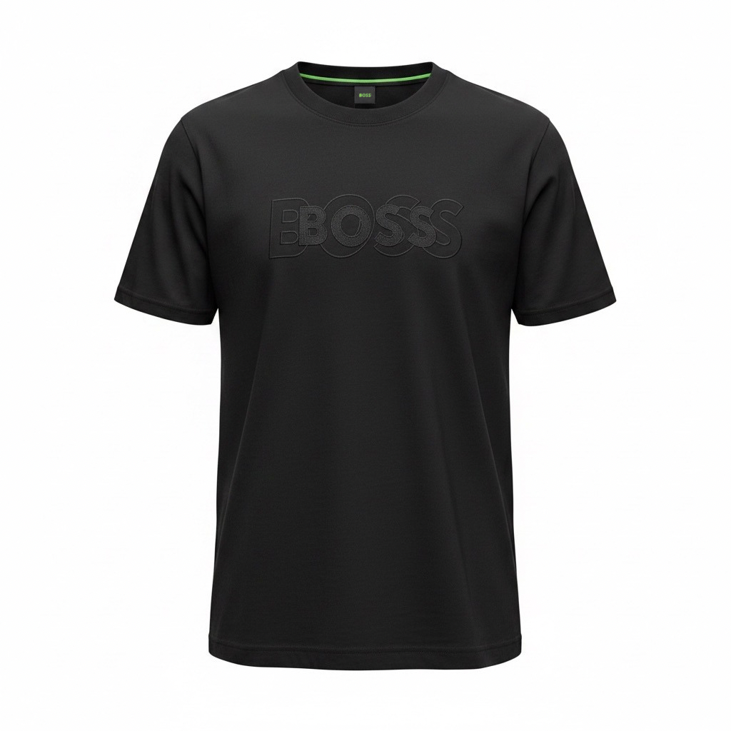 Футболка мужская в стиле BOSS Tee Shirt Drop Needle T-Shirt L Черный (HB12001.5L)