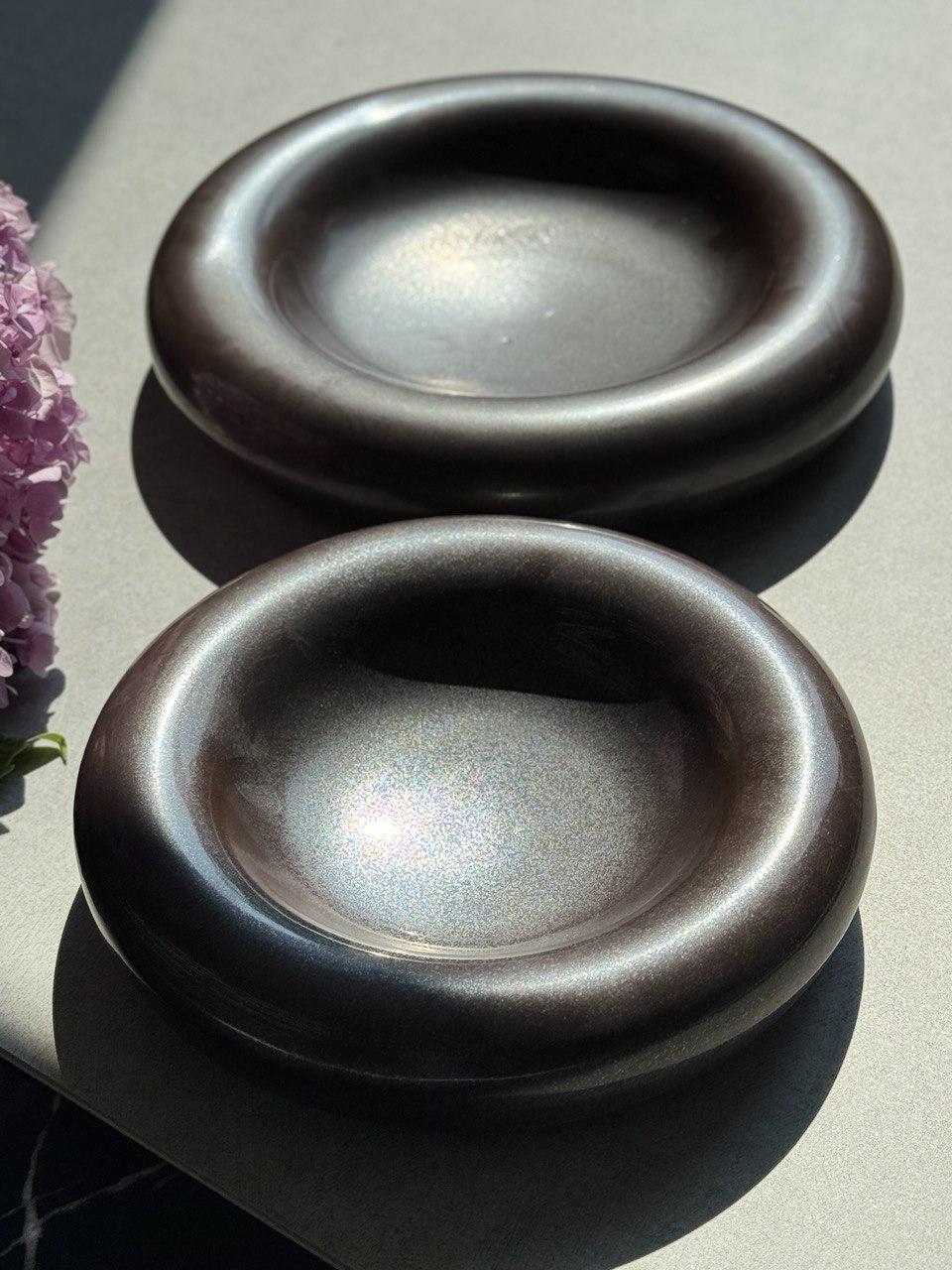 Тарілка Кам'яне коло керамічна 20,3 см Чорний (OS-101-0508A) - фото 3 Тарілка Кам'яне коло керамічна 20,3 см Чорний (OS-101-0508A) - фото 3