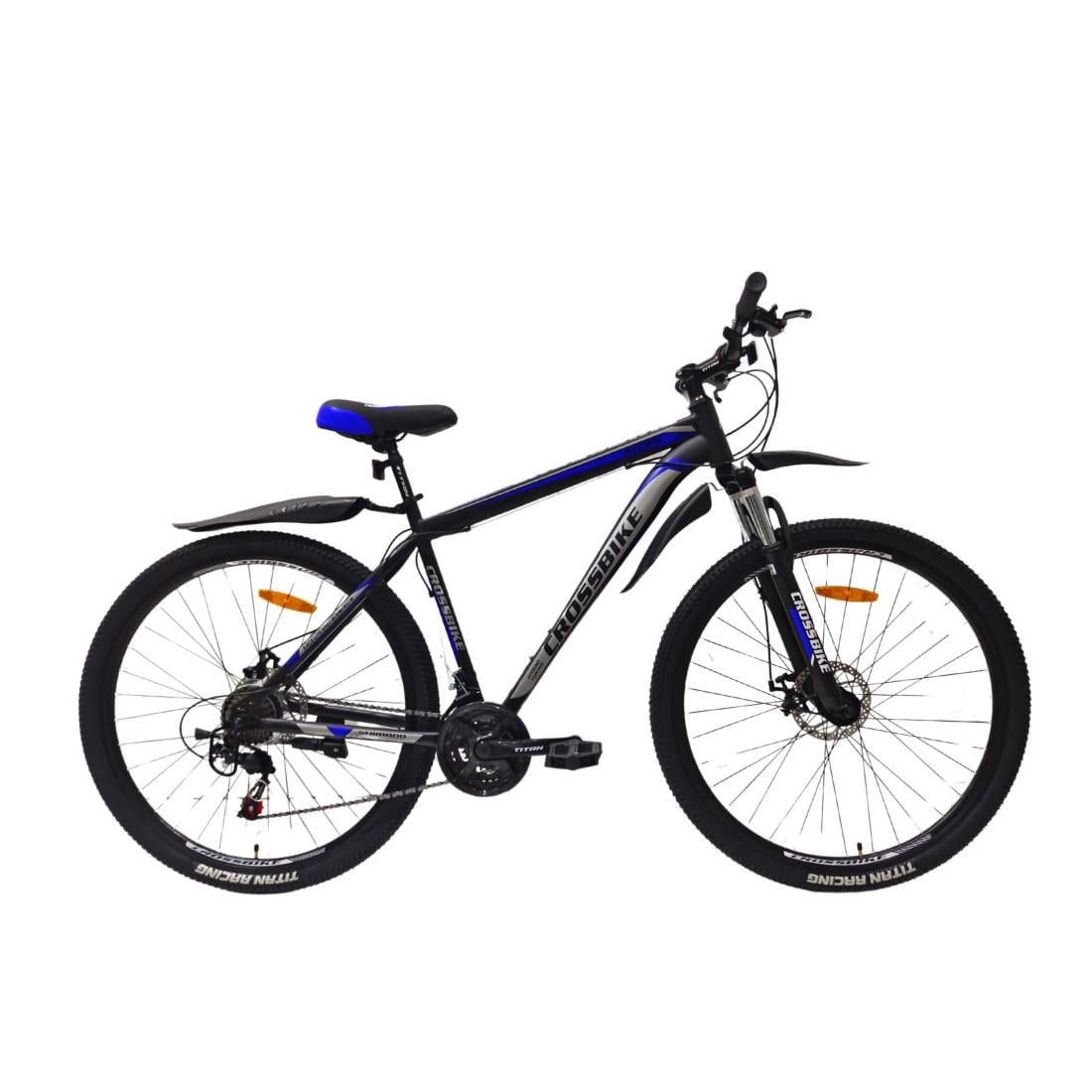 Велосипед CrossBike Storm 2024 27,5" 15" Чорно-синій Велосипед CrossBike Storm 2024 27,5" 15" Чорно-синій