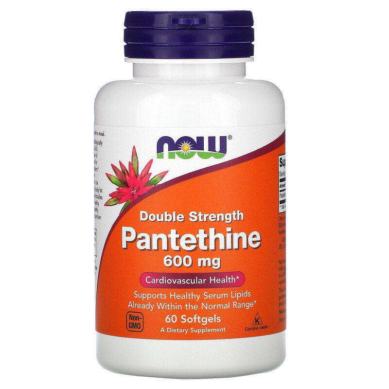 Пантотеновая кислота NOW Foods Pantethine 600 мг 60 Softgels