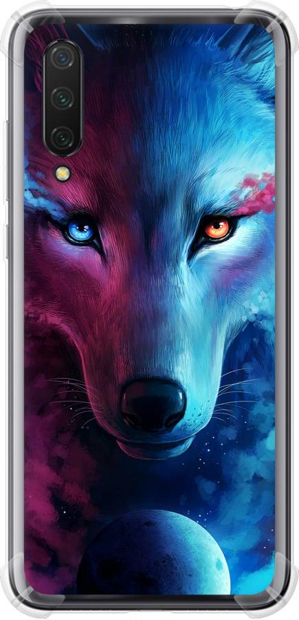 Чехол на Xiaomi Mi 9 Lite Арт-волк (3999sp-1834-42517)