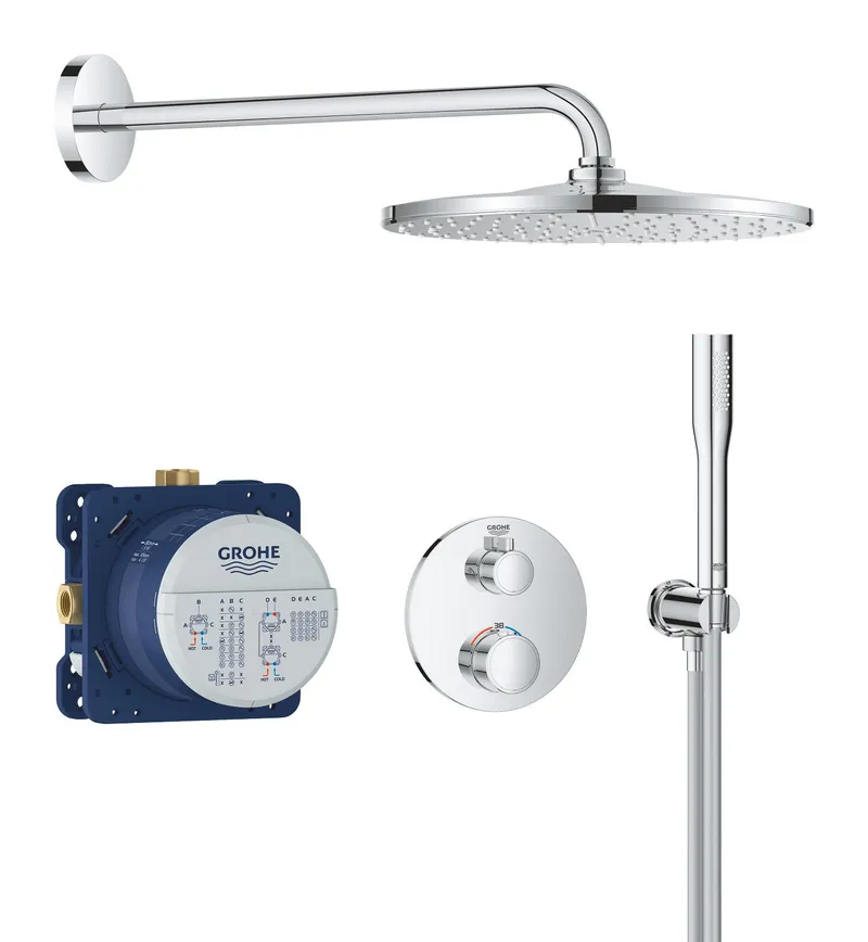 Душевая система Grohe Grohtherm с термостатом скрытого монтажа из Rainshower Mono 310 (34869000)