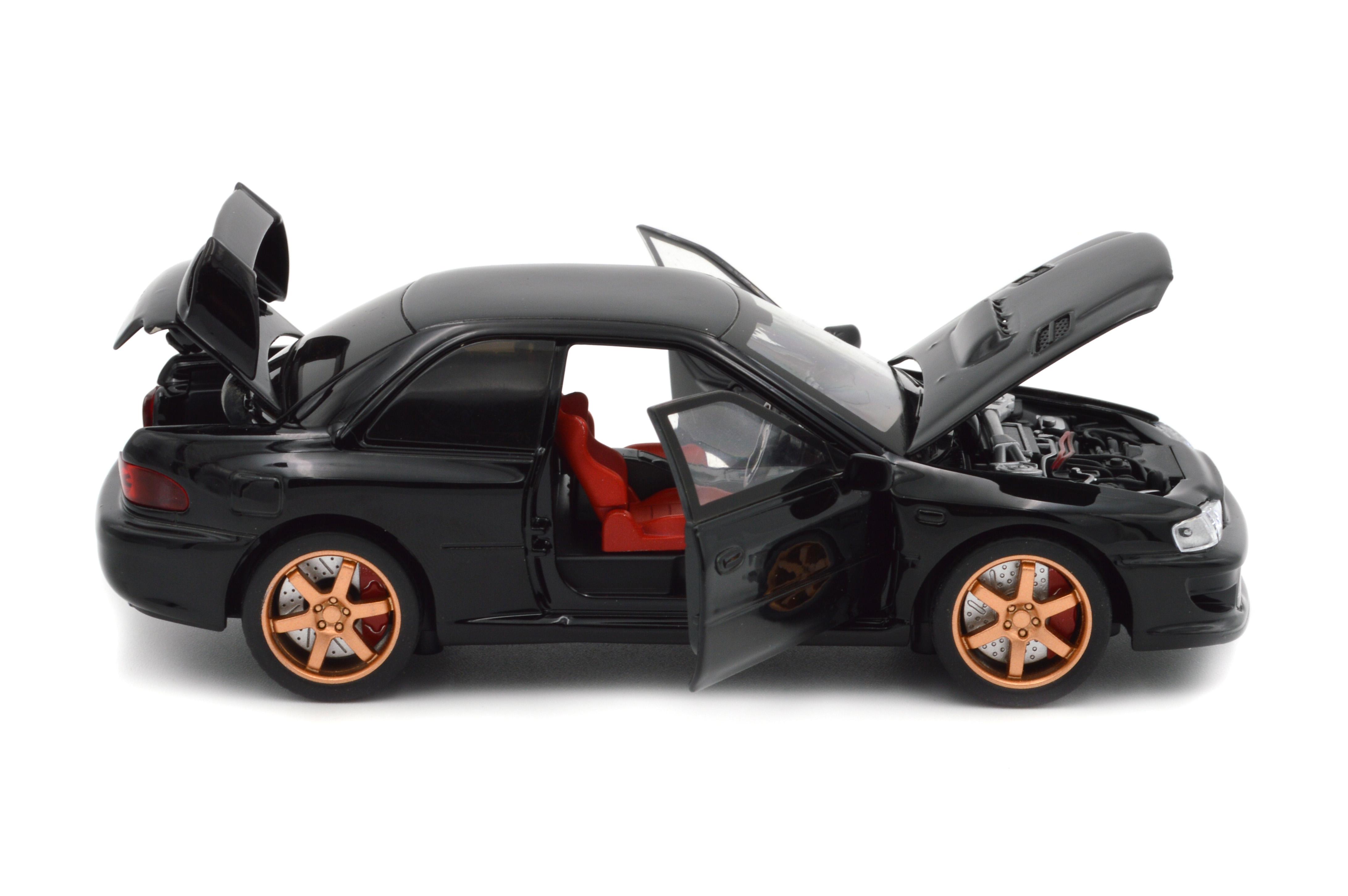 Іграшкова машинка металева Subaru Impreza WRX STI 1:32 світло/звук/інерція/відкриваються двері (30718B) - фото 6