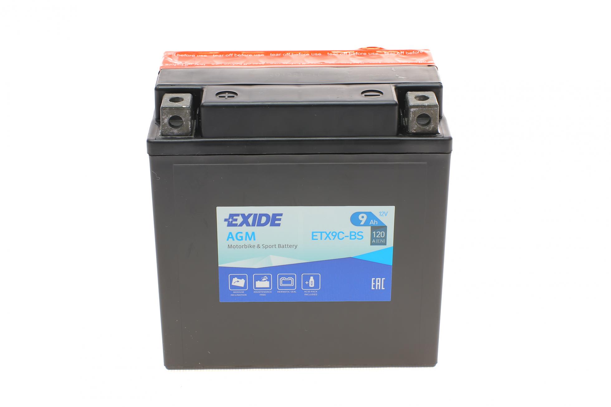 Аккумулятор EXIDE AGM L EN120 9 Ah-12V 135х75х139 мм (EG110B)