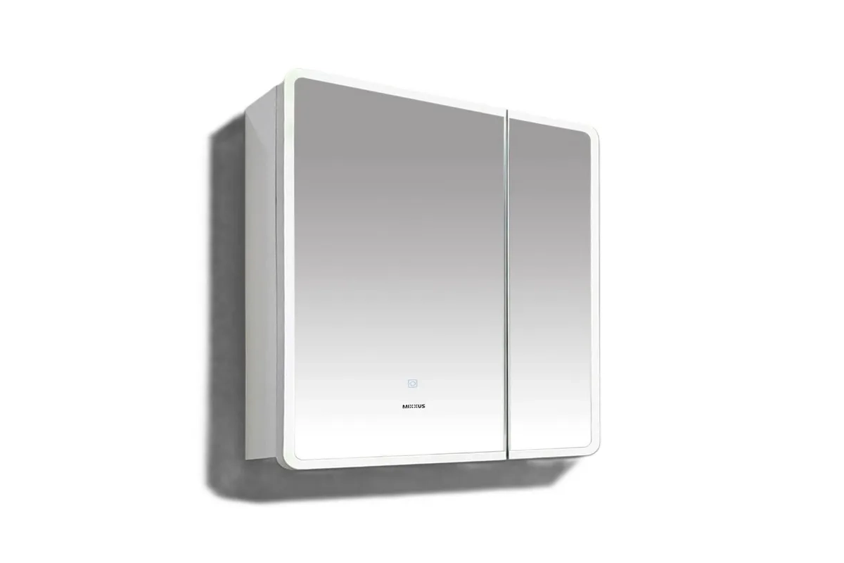 Дзеркальна шафа MIXXUS Premium Olivary CM01-70x70x13 з LED Touch/димером/регулятором яскравості (MI8295)