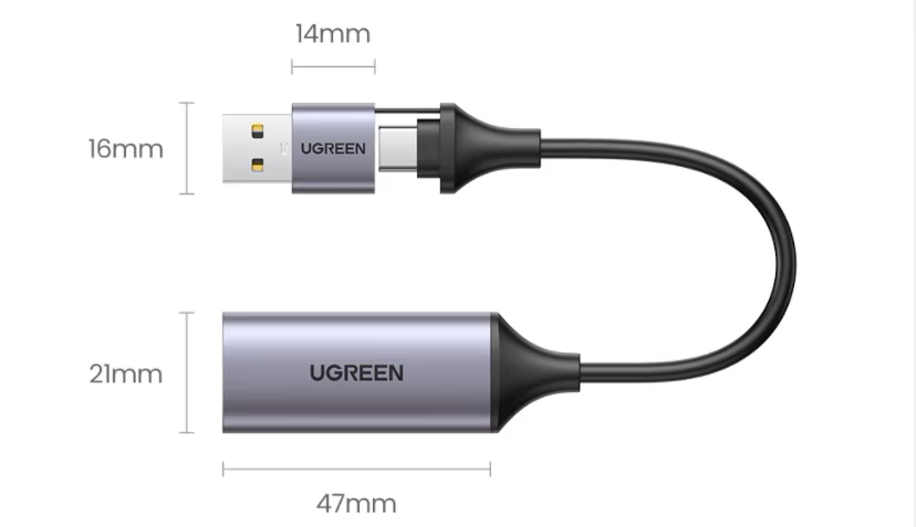 Конвертор сигнала Ugreen CM489 USB-A/Type-C на HDMI Video Capture Device (2000155) - фото 10