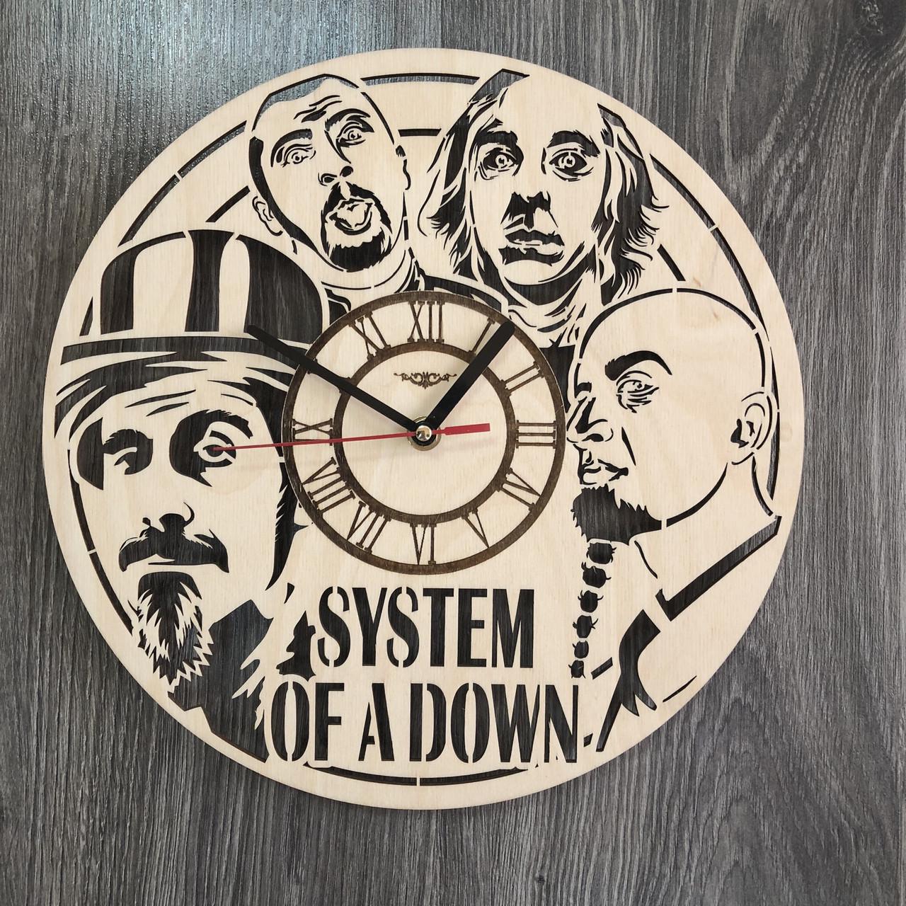 Часы настенные концептуальные в интерьер System of a Down - фото 1