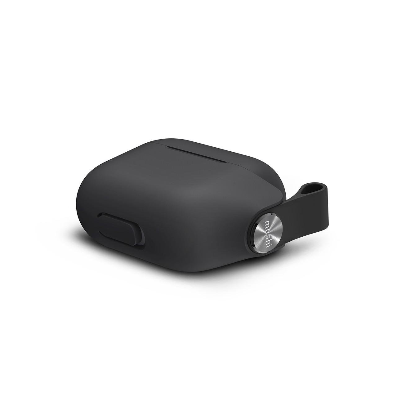 Силіконовий чохол для навушників Moshi Pebbo Case for Airpods 3rd Gen, Shadow Black (99MO123033) - фото 3