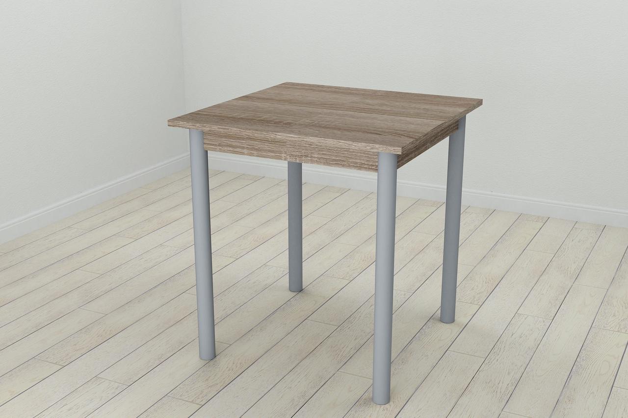 Стол кухонный Ferrum-decor Агата ДСП 16 мм 75x70x70 см Серый/Сонома Трюфель (AGA0061)
