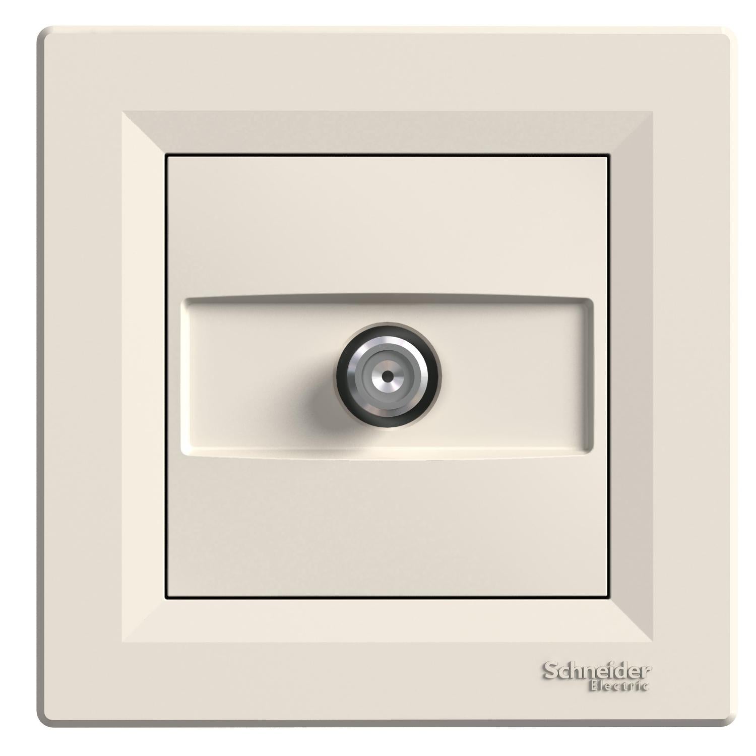 Розетка Sat Schneider Electric Asfora оконечная Кремовый EPH3700123