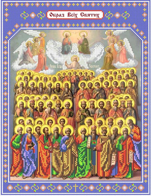 Схема для вышивки бисером Образ всех Святых (1234454127)