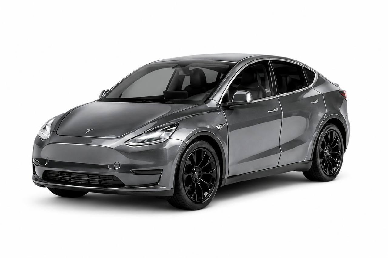 Машинка инерционная металлическая Tesla Y Авто Эксперт со световыми и звуковыми эффектами 1:32 Серый (3087419247)