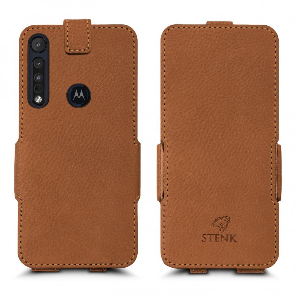 Чохол фліп Stenk Prime для Motorola One Macro Коричневий (65460)
