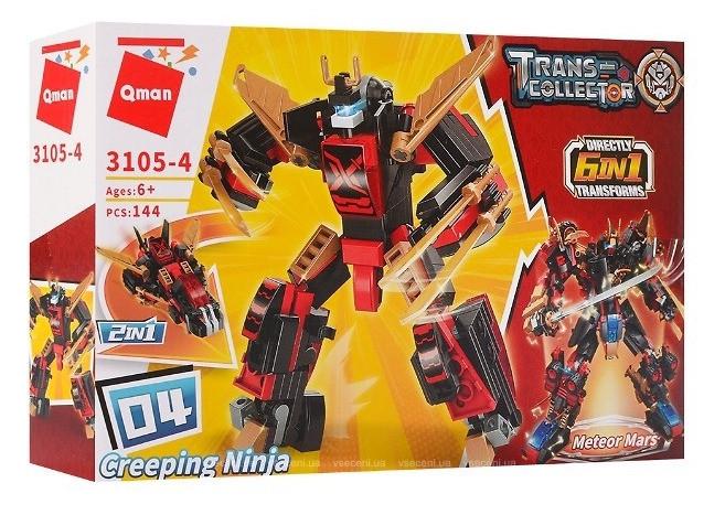 Конструктор Qman Трансформеры Creeping Ninja 144 дет.