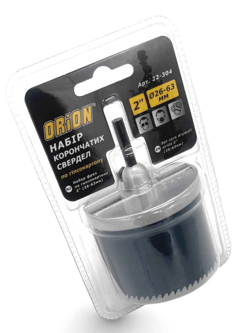 Набор фрез для гипсокартона Orion 2" 26 - 63 мм (22-304) - фото 3 Набор фрез для гипсокартона Orion 2" 26 - 63 мм (22-304) - фото 3
