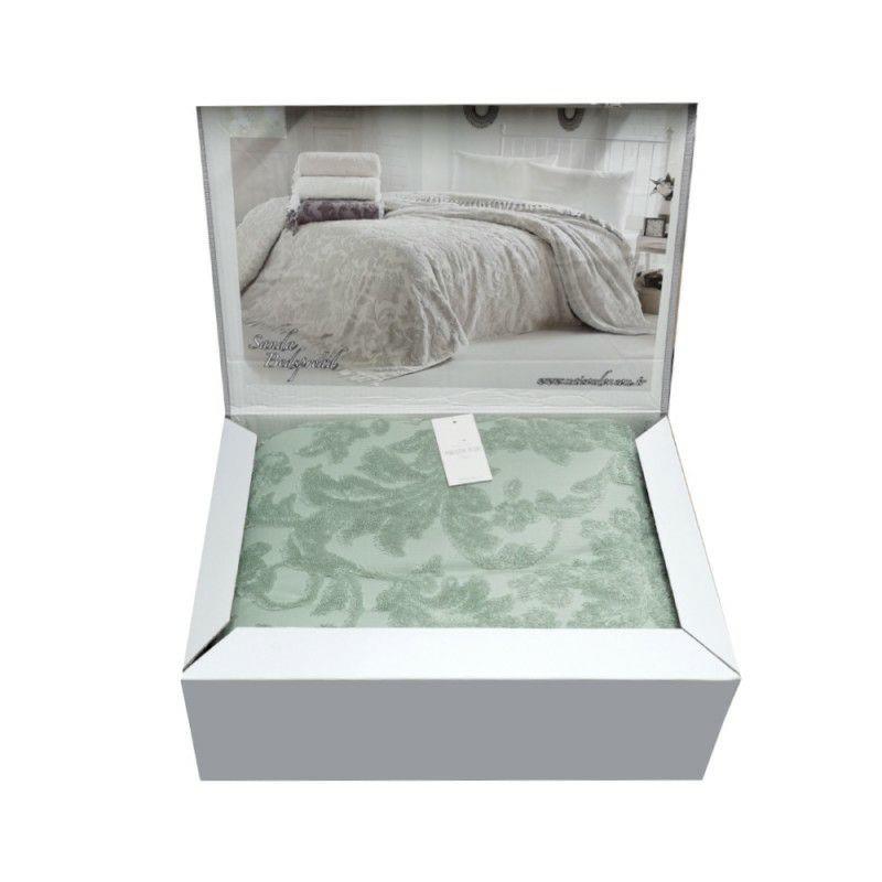 Простынь махровая Maison D'or Sanda полуторная 160x240 см Sage (2000022264857) - фото 1 Простынь махровая Maison D'or Sanda полуторная 160x240 см Sage (2000022264857) - фото 1