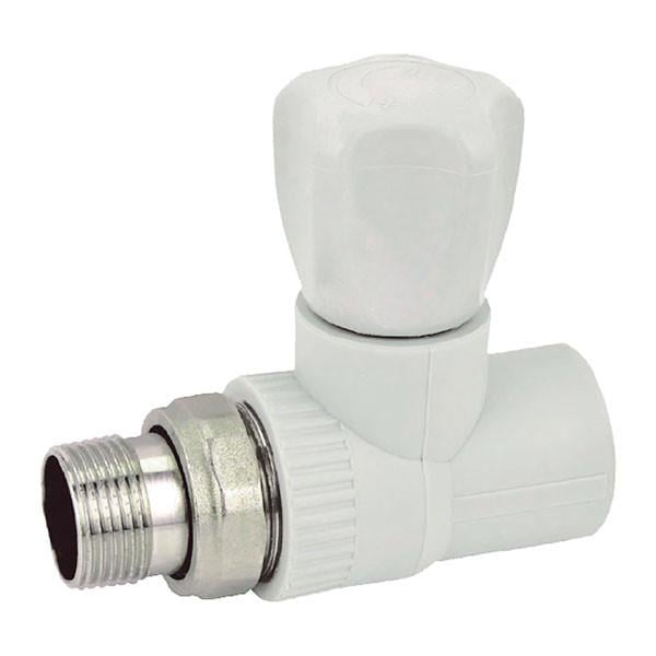 Вентиль радиаторный прямой KOER K0166.PRO PPR 25х3/4" с американкой (KP0214)