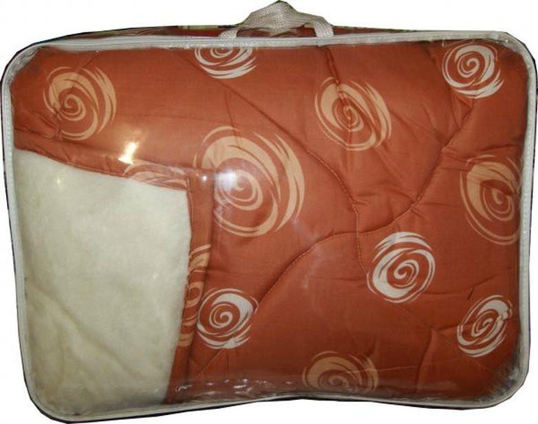 Одеяло евро из овечьей шерсти Лери Макс светло Коричневый