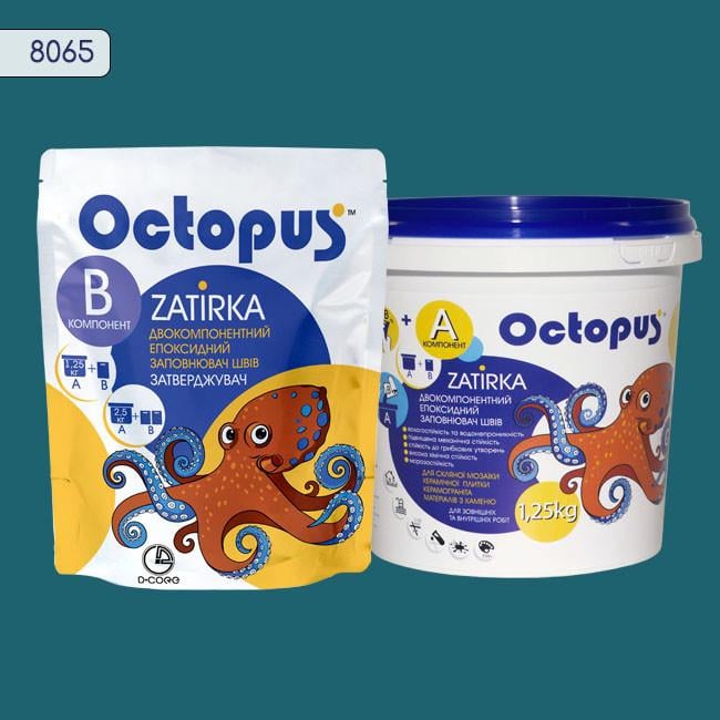 Затирка для плитки Octopus Zatirka 8065 епоксидна 1,25 кг