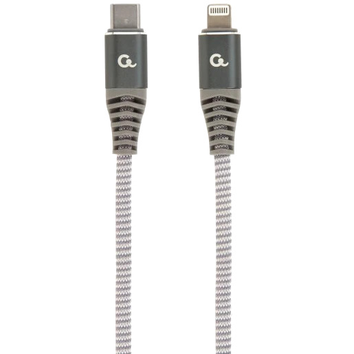 Кабель для синхронизации и зарядки Cablexpert CC-USB2B-CM8PM-1.5MSB, USB-C/Lightning,1.5 м, Серый