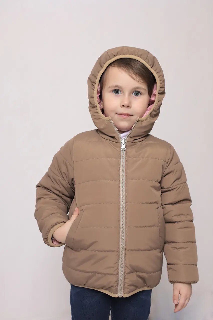 Куртка детская Саша двухсторонняя на девочку 134 см Бежевый/Розовый (саша-р134) - фото 9 Куртка детская Саша двухсторонняя на девочку 134 см Бежевый/Розовый (саша-р134) - фото 9