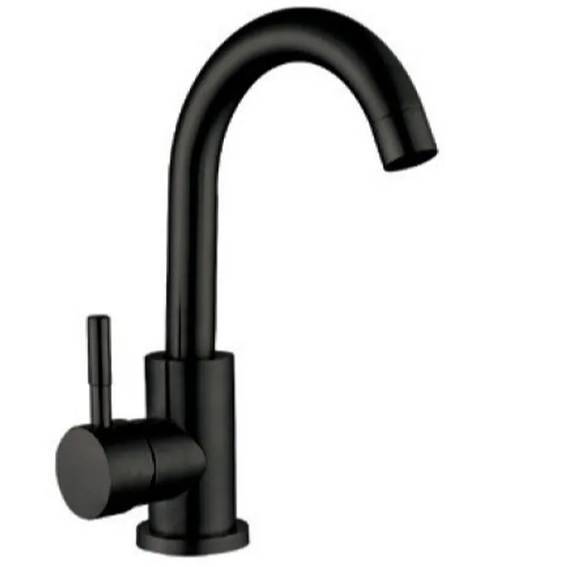 Смеситель для умывальника MIXXUS SUS-011-B из нержавеющей стали SUS304 Черный (MI6045)