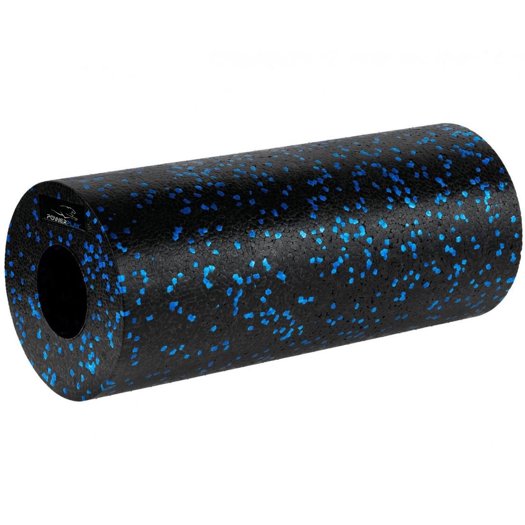 Ролик массажный гладкий PowerPlay PP-4347 EPP Foam Roller 33x14 см Черный/Синий (A-013241)