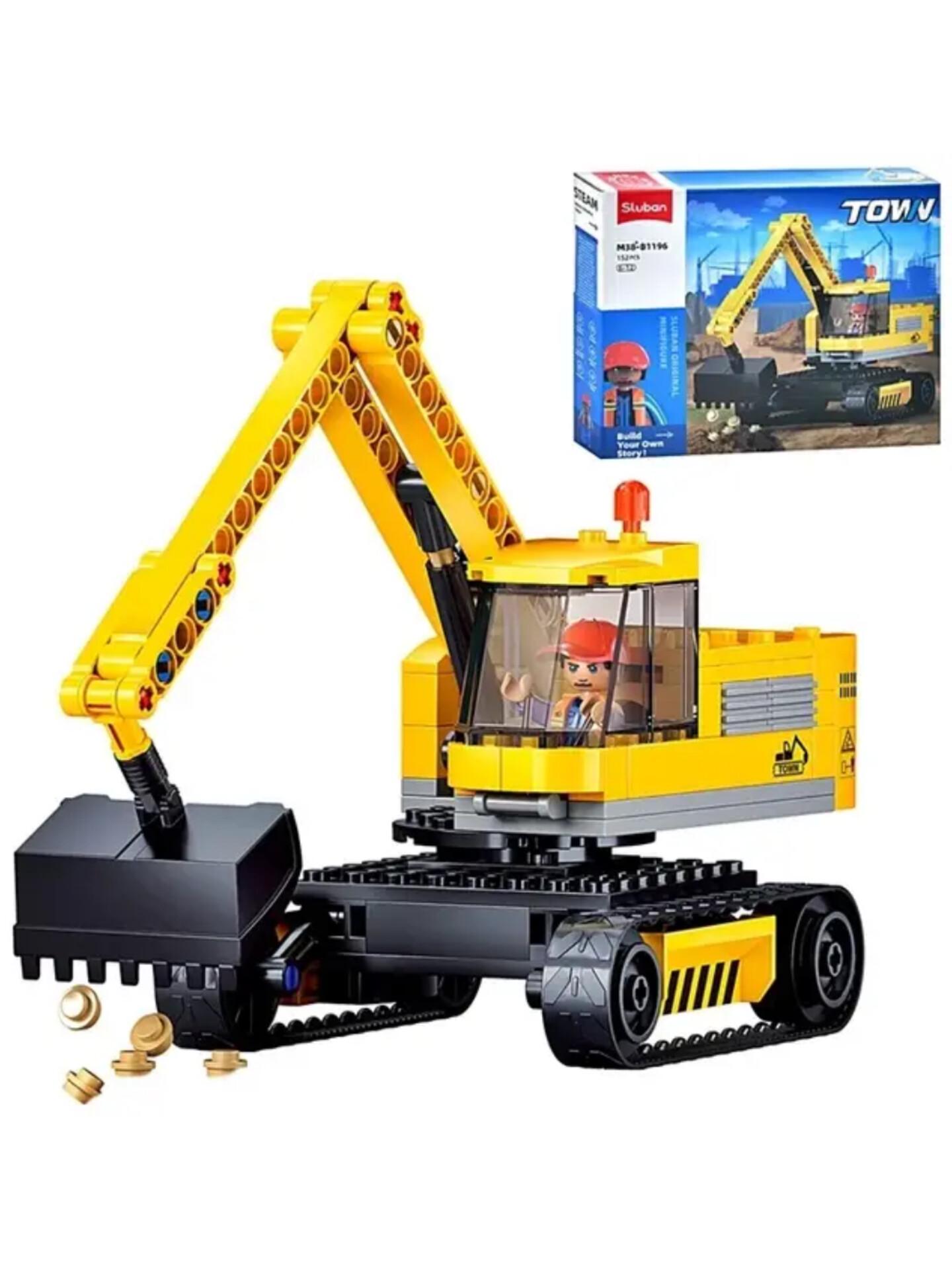 Конструктор Sluban M38-B1196 Экскаватор 152 деталей (39214)
