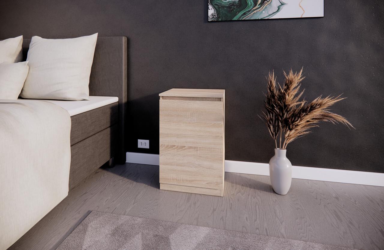 Тумба прикроватная MEBEX 50х40х77,4 см Дуб Сонома (VS3D500DS) - фото 2 Тумба прикроватная MEBEX 50х40х77,4 см Дуб Сонома (VS3D500DS) - фото 2