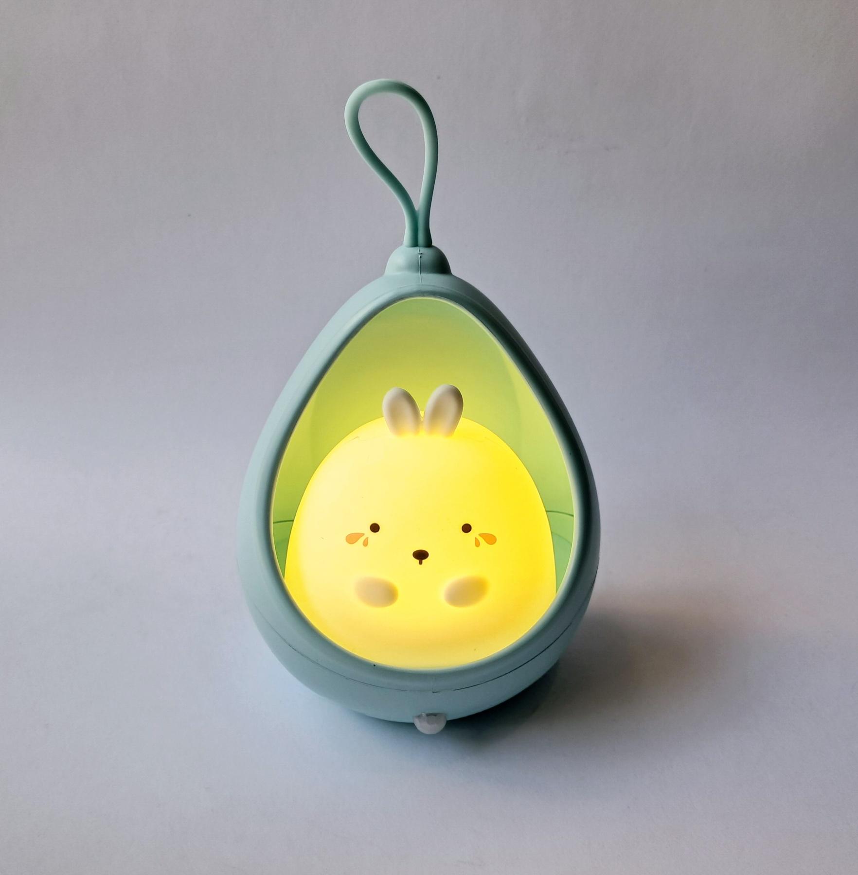 Світильник акумуляторний зайчик у кошику із сенсором руху Синій (TL-11ZA) - фото 3 Світильник акумуляторний зайчик у кошику із сенсором руху Синій (TL-11ZA) - фото 3