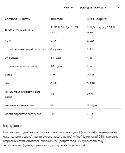 Протеїн сироватковий Whey Delicious 700 г Strawberry with Wild Strawberry (100-15-6921562-20) - фото 2