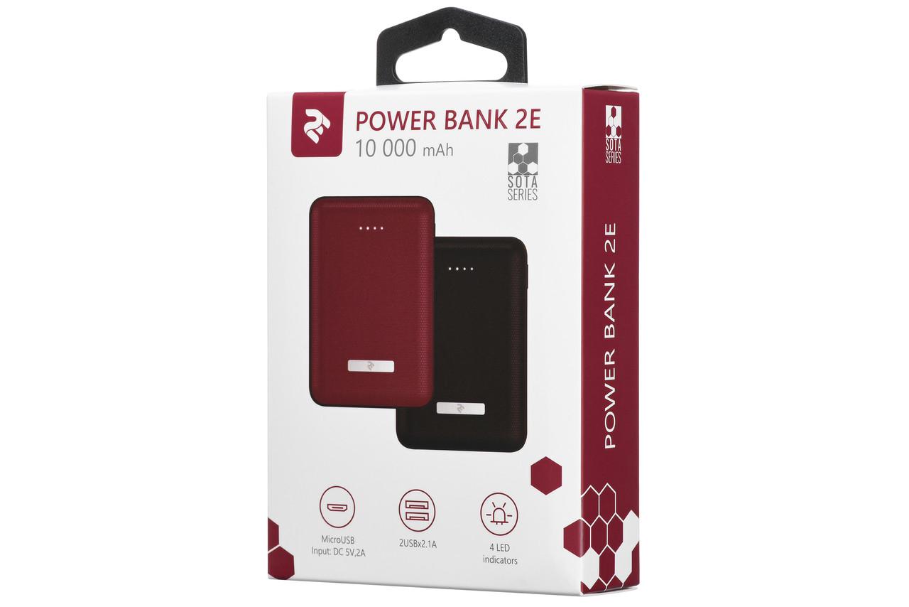 УМБ Power Bank для телефону 2Е 2xUSB 10000 мАг Чорний (2E-PB1006AS-BLACK) - фото 7