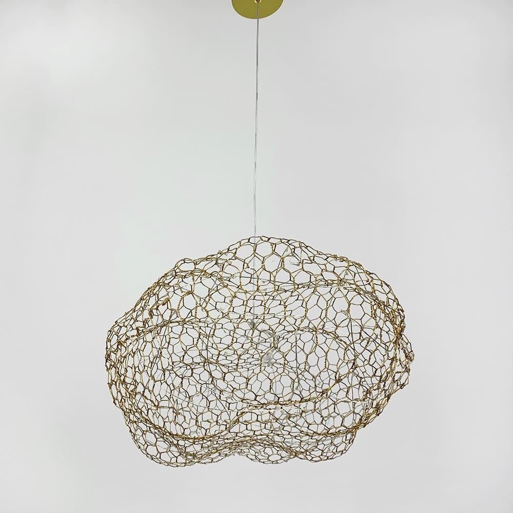 Люстра-облачко декоративная LED CLOUD 60х37 см Золотой (MJ 83-600 GD)