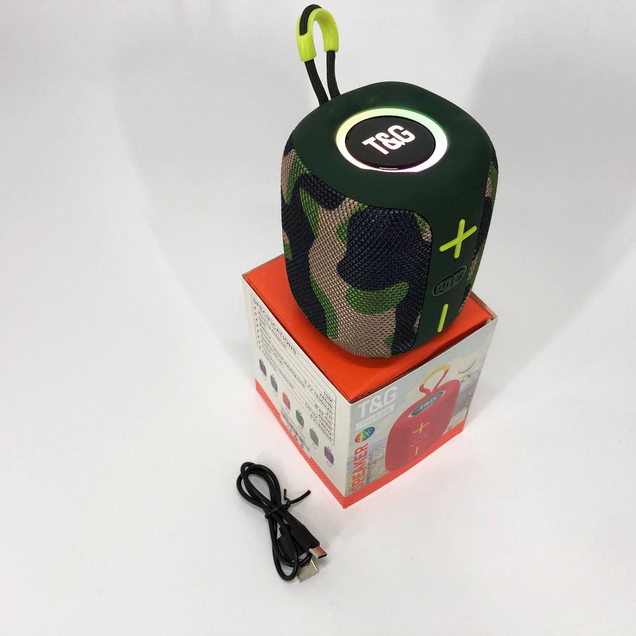 Портативна колонка Bluetooth TG658 8W з RGB підсвічуванням Камуфляж - фото 14 Портативна колонка Bluetooth TG658 8W з RGB підсвічуванням Камуфляж - фото 14