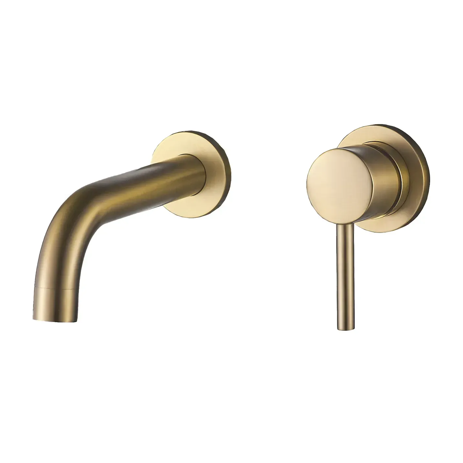 Змішувач для раковини VBI Milano прихованого монтажу Золотий брашований (VBI-050102BG)