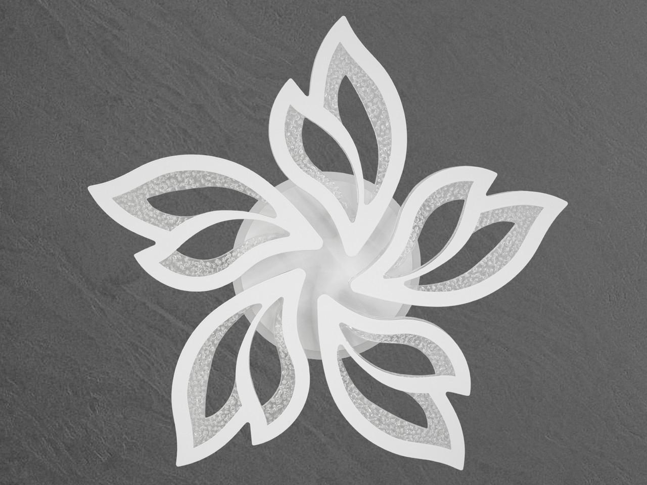 Люстра LED в спальню с пультом 2455-5WH-LS 80 W на 14 м2 Белый (2437060102) - фото 7