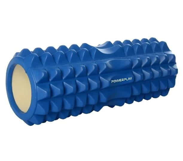 Массажный ролик PowerPlay 4405 EVA Massage Roller 33x12 см Синий (PP_4405_Blue)