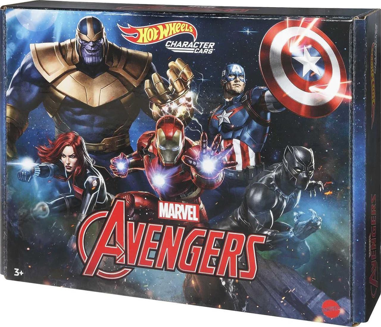 Набор коллекционных машинок Hot Wheels HBY34 Marvel Avengers (1944597714) - фото 1