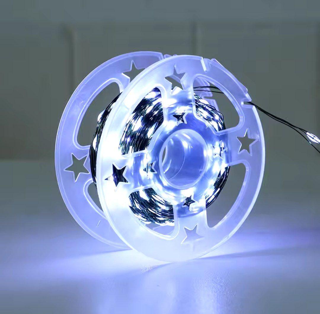 Гирлянда роса Sofi3D вулична з пультом 40 м 400 Led Холодний білий (40m-w-gr)