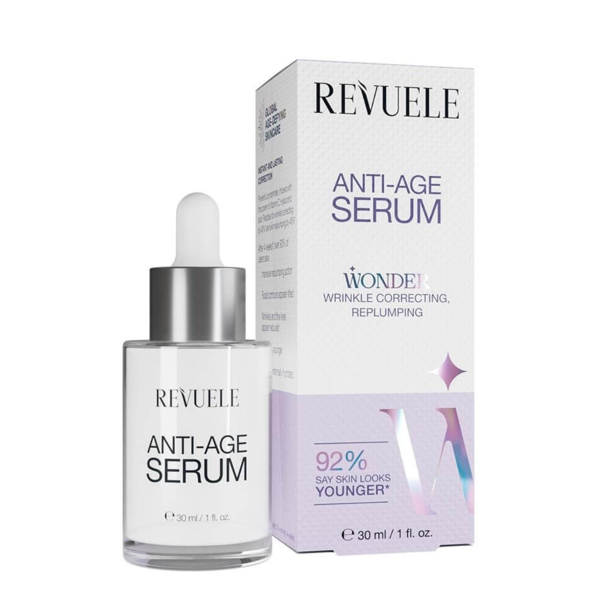 Сироватка для обличчя омолоджувальна Revuele Wonder Anti-Age з пептидами 30 мл (13355192)