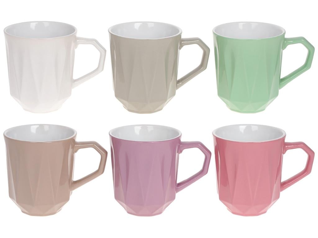 Чашка Касабланка 6 дизайнов 350 мл набор 6 шт. (BDI-344-174)